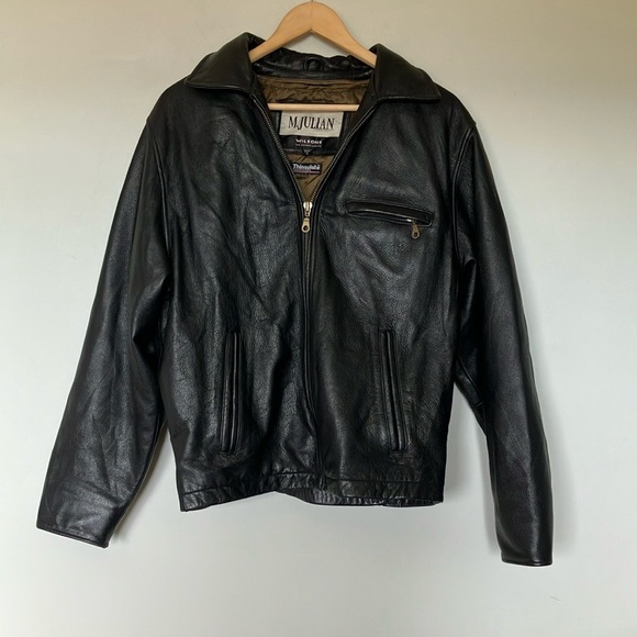 Wilsons Leather Black Jacket for Men - Picture 1 of 9
